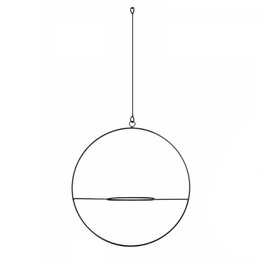 Aberto Design Jardinera de Metal Negra 25 x 25 x 25 cm
